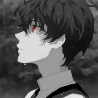 男头动漫黑白侧脸,动漫头像图片