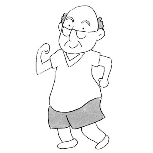 【老爷爷简笔画】不同特征的爷爷简笔画图片(9款)