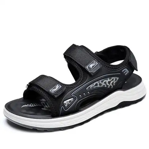 凉鞋男夏季新款潮流户外运动沙滩鞋男士休闲开车软底防滑凉鞋