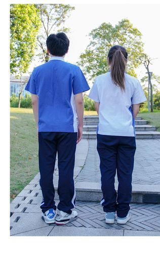 深圳中学校服夏季装运动服男女套装中学生全套统一初高中纯棉校服