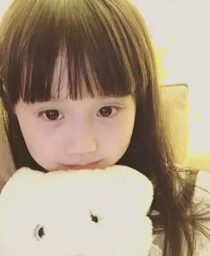 这个照片让我想起来钟丽缇女儿考拉.儿子是个尖下巴的小正太.