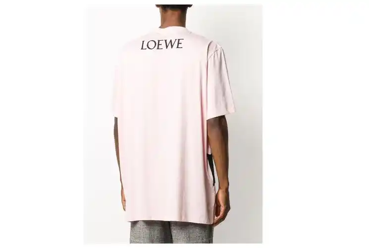 罗意威(loewe) 20礼物 男士 rooster 超大款t恤 粉色 xs【图片 价格