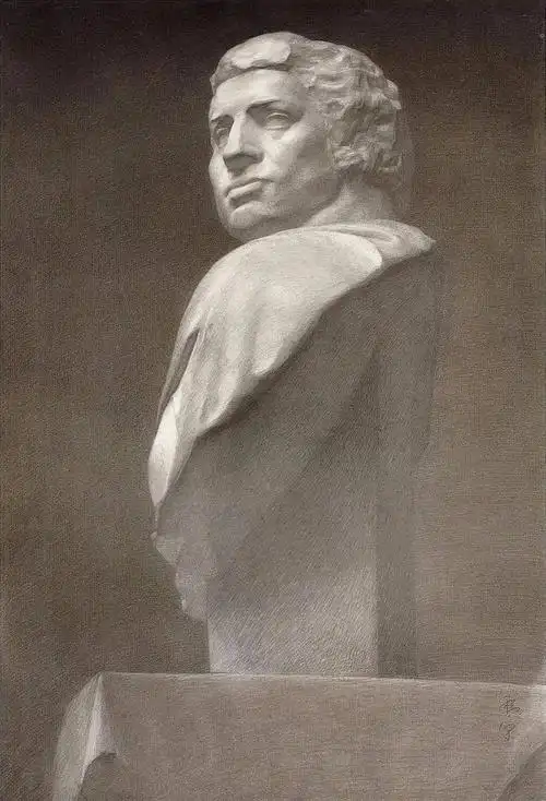 央美院附中石膏像素描作品精选