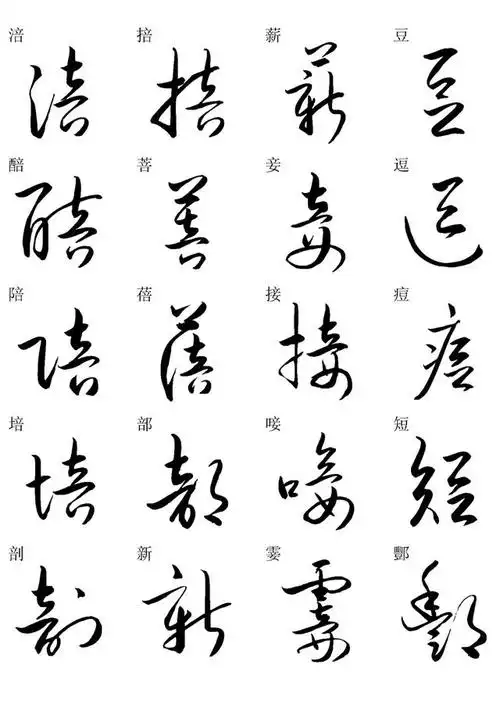 草书书法快速入门字帖之二