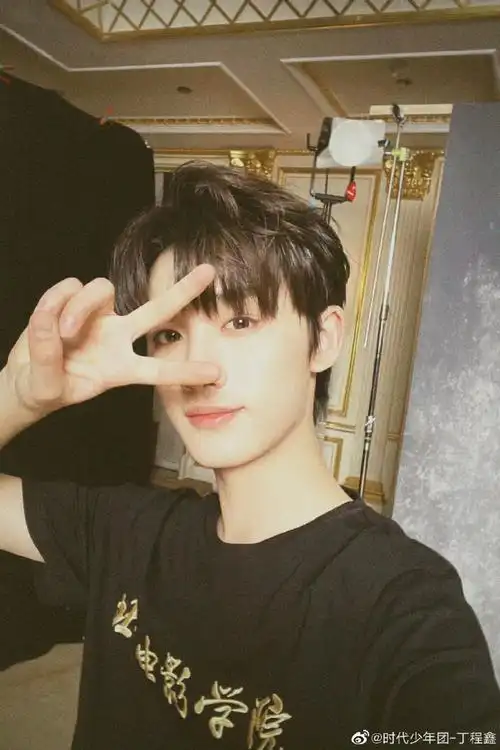 丁程鑫侧颜拍##丁程鑫发型弄乱之前四连拍