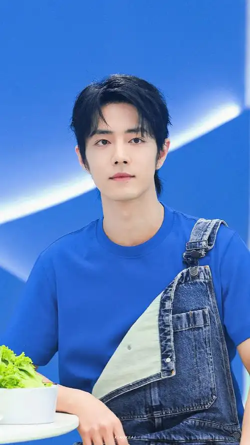 肖战蓝t背带裤##肖战rio全球品牌代言人