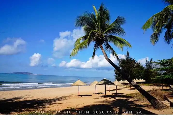 蓝天白云,沙滩椰树白浪是三亚的标配