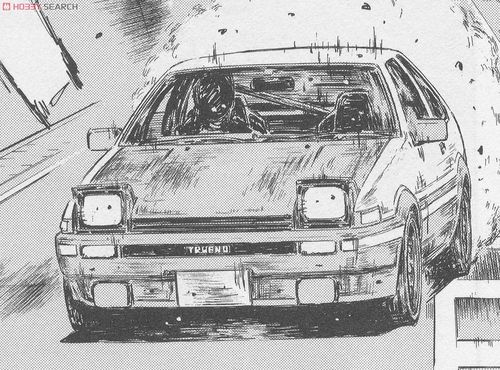 现货 青岛社 1/24拼装模型 头文字d ae86 trueno 漫画第37卷式样