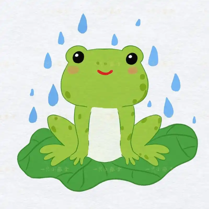 简笔画教程荷叶青蛙