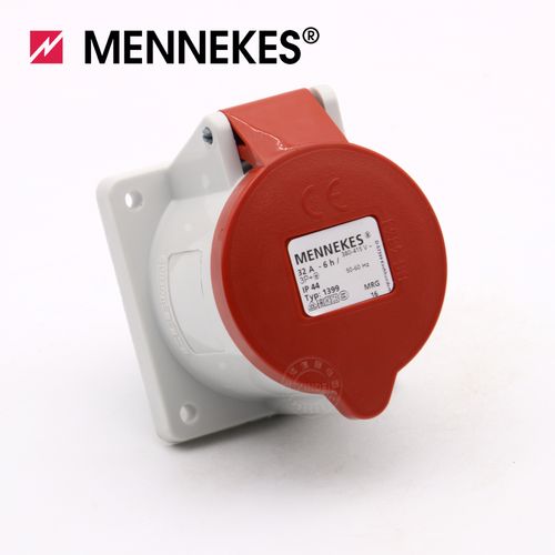 德国mennekes曼奈柯斯工业直插座连接器32a三项四芯暗装typ:1399