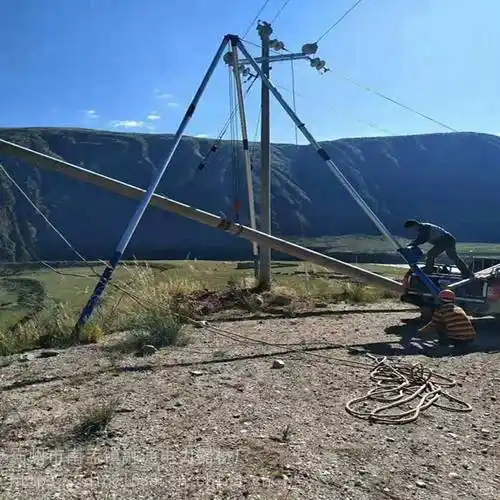 铝合金抱杆管式人字拔杆价格三角式铝合金抱杆图片