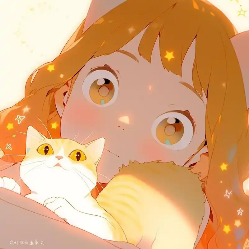 拥抱你·橘猫篇② | 治愈系氛围感头像 "你是我的日落宝贝"93 71