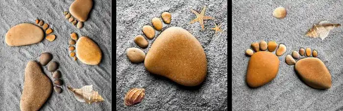 创意脚丫装饰画