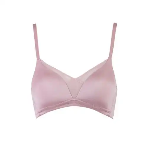 古今内衣女光面仙气无痕法式三角杯a-c抹胸文胸无钢圈胸罩0m8012