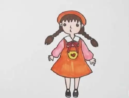 3-6岁儿童简笔画,人物简笔画,简笔画女孩,简笔画教程,简笔画图片