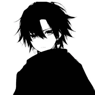 冷酷男生神秘黑白头像图片