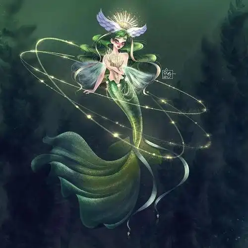 插画师笔下的美人鱼也有12个星座附加本周运势哦