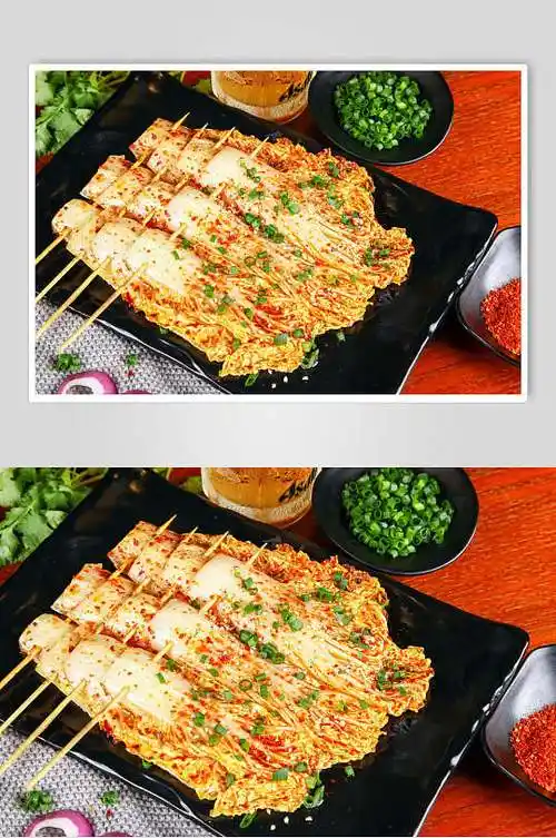 烤娃娃菜图片-烤娃娃菜素材下载-众图网