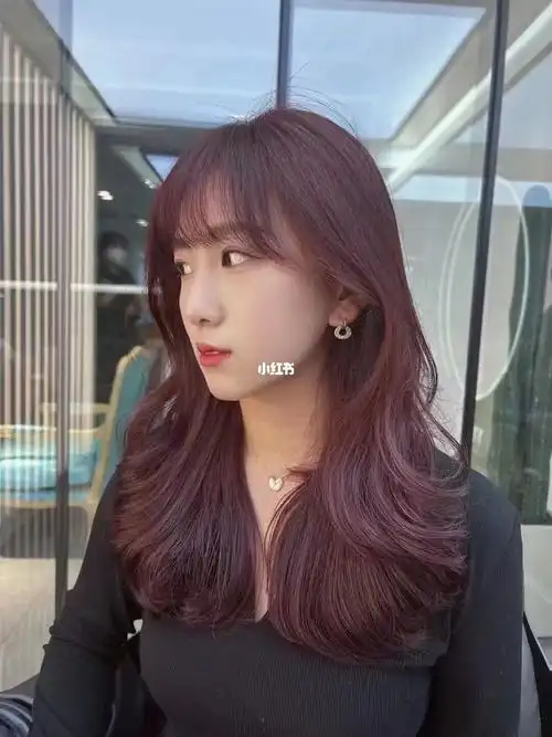 紫红色头发 新发色尝试! 显白又高级的淡葡萄酒红不用漂的颜色!