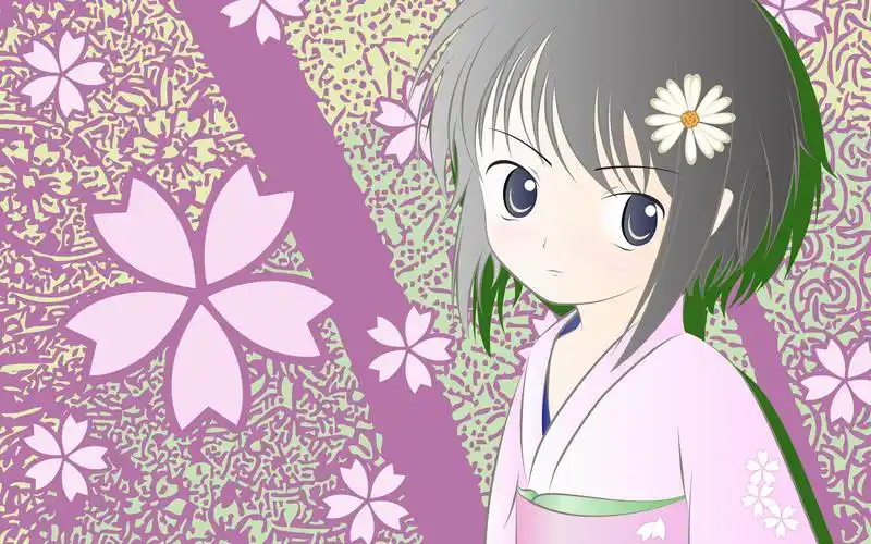 动漫少女,和服,樱花,可爱,萝莉,acg,动漫动漫少女壁纸图片