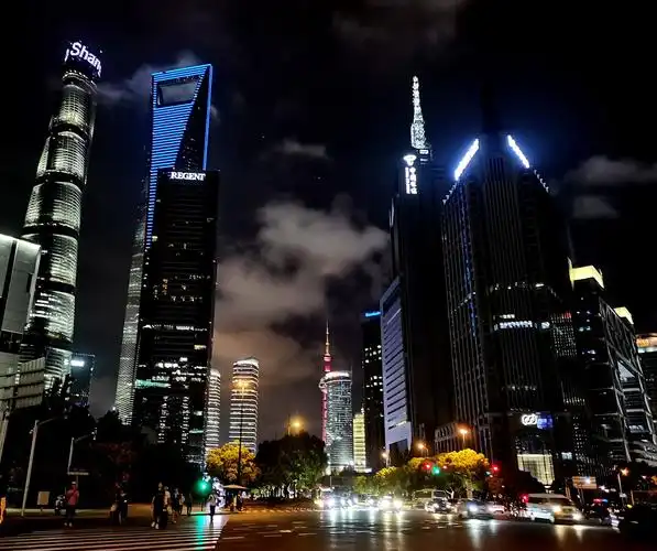 上海的夜景登高楼俯瞰会特别好看这个绝佳的观赏地就是上海环球金融