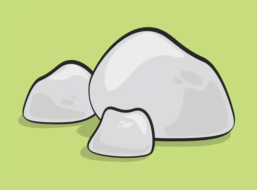 三个卡通的岩石,三个卡通的岩石