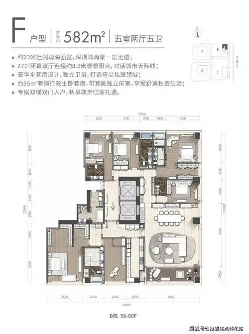 大平层户型鉴赏:项目位置:后海滨路与创业路交汇处东北角交通配套:2