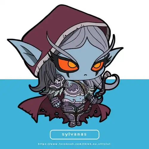 国外玩家绘制激萌魔兽卡通人物:傲娇巫妖王 - 魔兽世界
