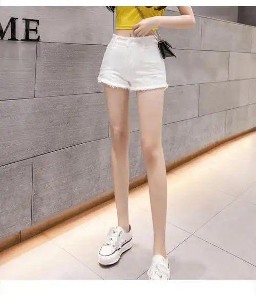 低腰裤长:短裤裤型:直筒裤装款式:阔腿裤面料主材质:全棉牛仔布适用