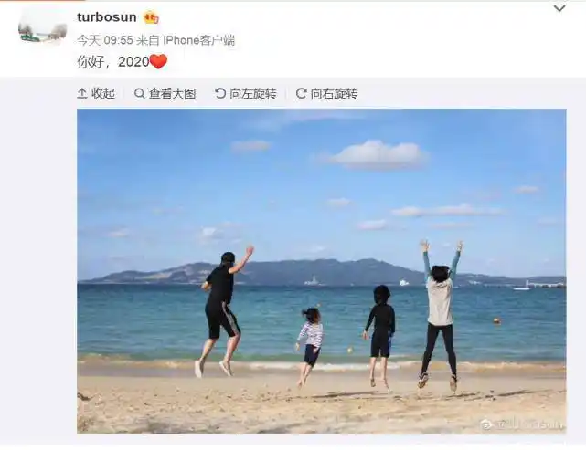 孙俪再度更博分享一家四口最新合影曝光邓超姿势不忍直视