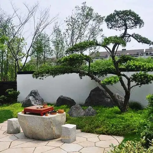 中式庭院社区公园庭院景观设计庭院设计花园样板别墅景观图片淘宝网