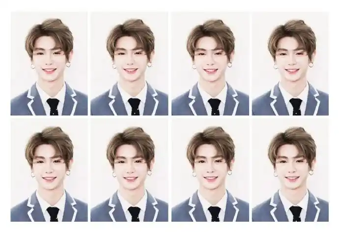 黄明昊超话94#黄明昊justin篮板青春#「饭修证件照」#夏日限定(inst