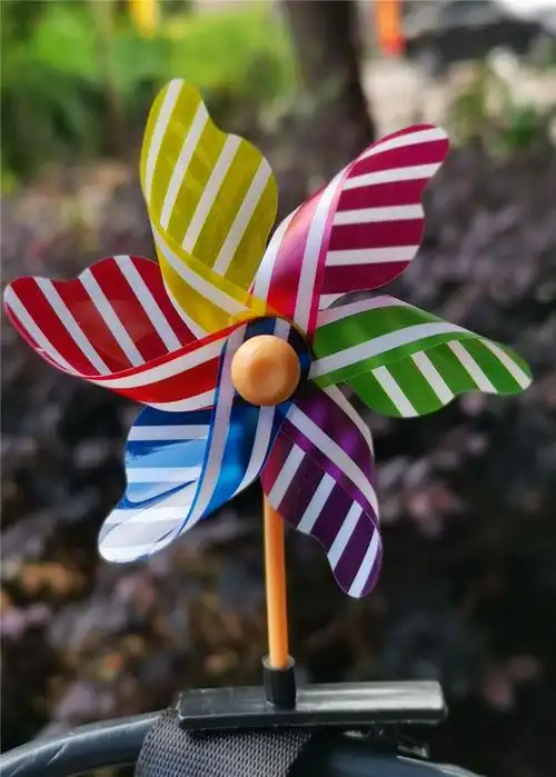 迷你风车发夹口吹风车 卖萌玩具小风车 创意地推礼品新奇礼物热卖