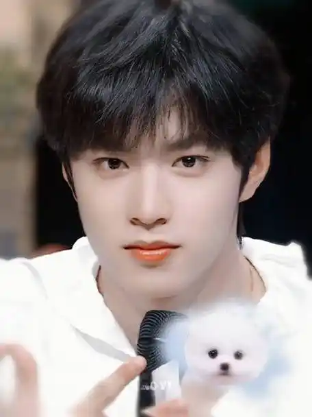 刘耀文嘟嘴比耶照