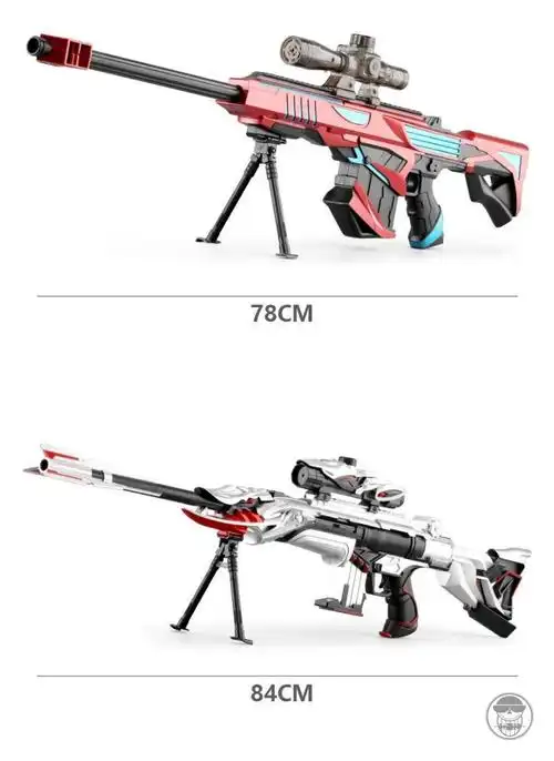 儿童灯光玩具可发射软弹枪吸盘枪突击步抢击狙98k五爪金龙巴雷特和平