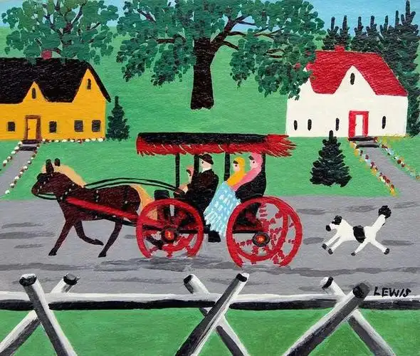 2016年,在加拿大一家旧货商店发现的一幅莫娣和埃弗雷特的肖像画,在