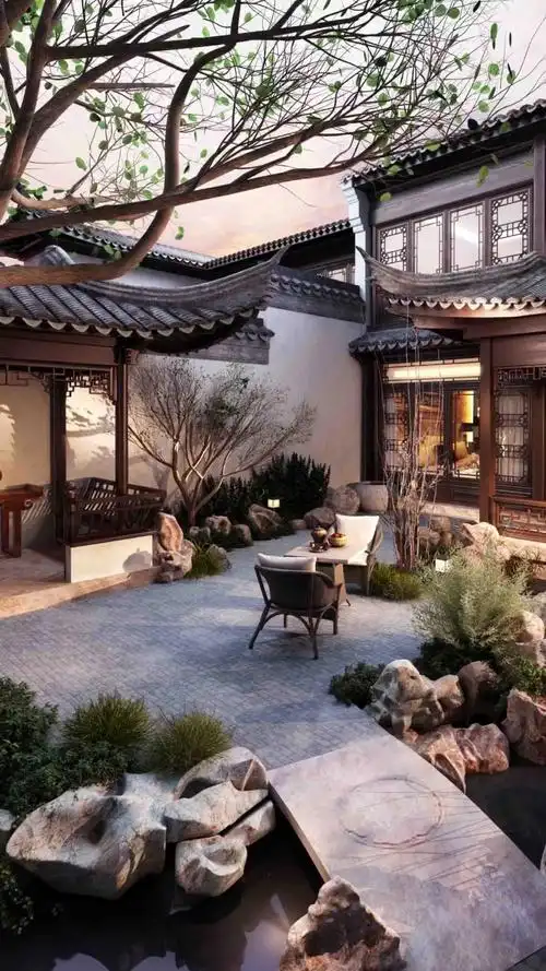 中式庭院,古色古香.