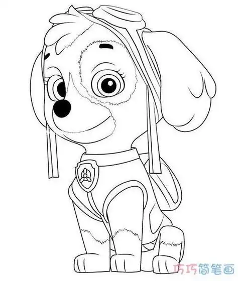 零基础一学就会系列—汪汪队立大功之 strong>阿奇简笔画 /strong>