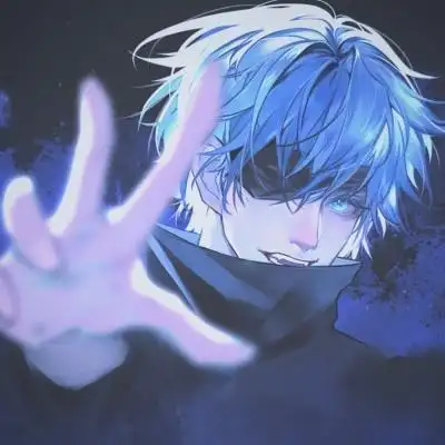 白发蓝眸小帅哥_男生头像_我要个性网