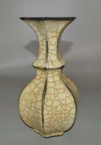 汴京官窑六棱瓶 - 中华古玩网 - 古董收藏,古玩收藏,古玩鉴定,古玩专