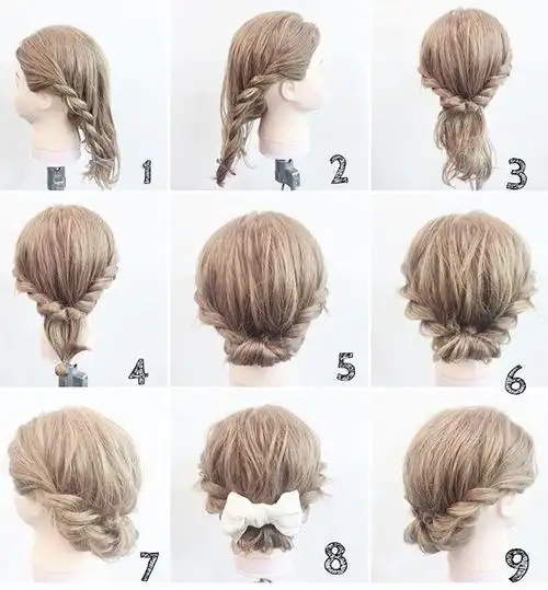 按照这样的编发图解,在家也能diy漂亮的发型,喜欢编发来收图