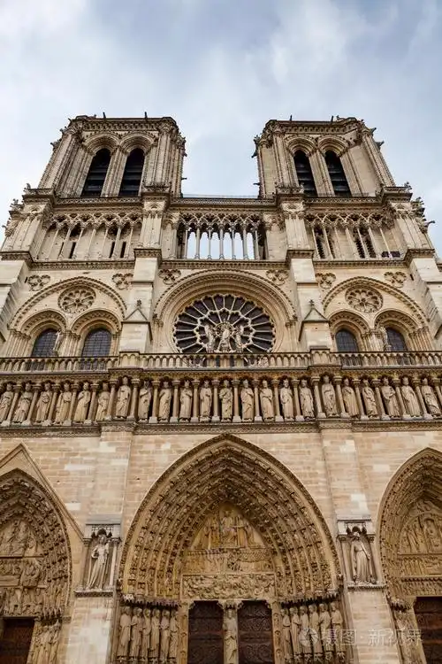 在巴黎法国巴黎圣母院大教堂