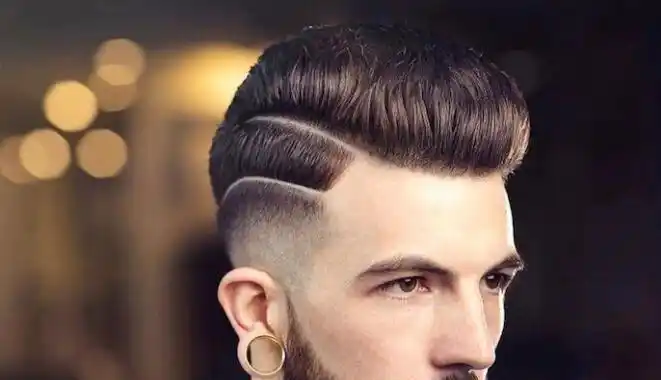 莫西干大背头短发成年男性发型设计-好发型