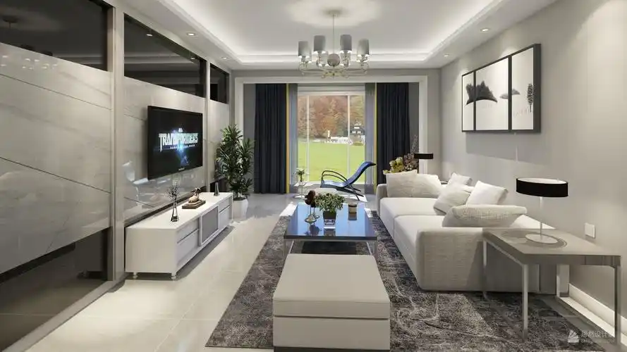 现代风格两室两厅装修设计效果图