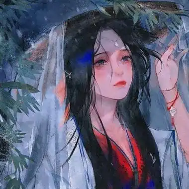 高清伤感的古风超丧女头像动漫图片