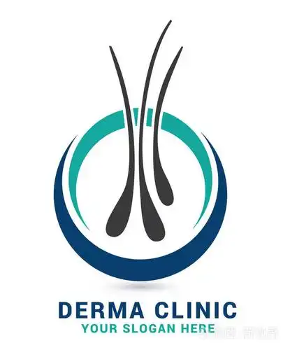 皮肤科的头发移植徽标