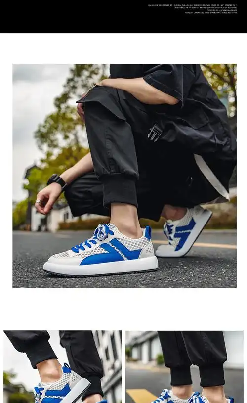 chenlang凉鞋男款夏季户外穿网面透气跑步休闲男士镂空沙滩运动男鞋子