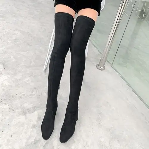 70cm长筒靴女2019新款加绒80大腿靴超长65cm过膝靴平底大码41-43