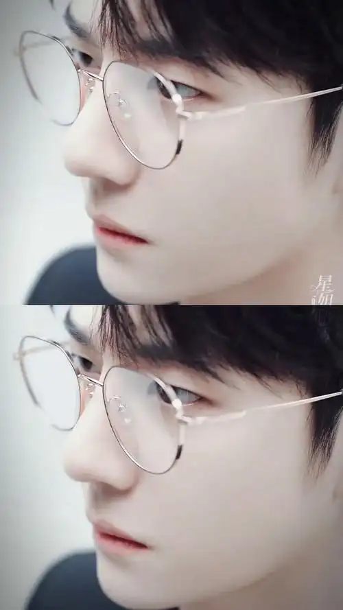 王一博金丝眼镜造型