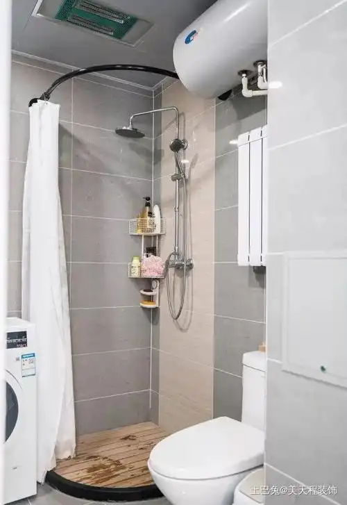 63㎡简约风格小户型室内装修效果图卫生间马桶现代简约卫生间设计图片